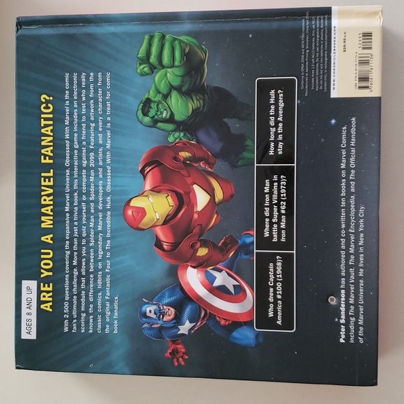 x3 Marvel Books Obsessed with Marvel 2500 Questions Batman Superman Book - Picture 8 of 12